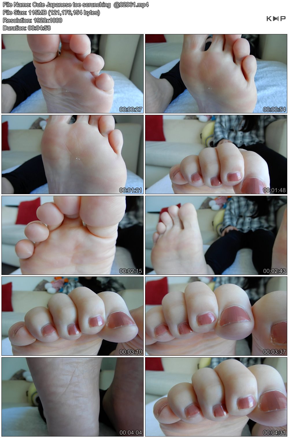 Cute Japanese toe scrunching  @02061.JPG